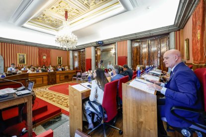 Instante del Pleno municipal de septiembre del Ayuntamiento de Burgos.