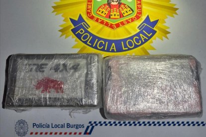 Droga incautada por los agentes.