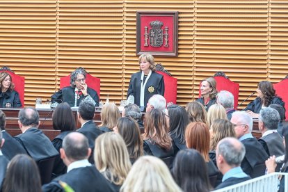 La presidenta del TSJCyL, Ana del Ser, inaugura el Año Judicial 2025-2026.