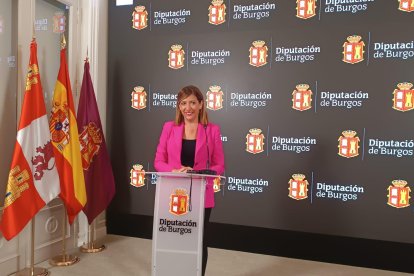 Nuria Barrio, portavoz del PSOE en la Diputación de Burgos.
