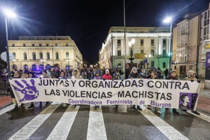 Manifestación del 25N en Burgos.