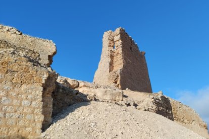 Imagen de los restos del castillo de Torregalindo