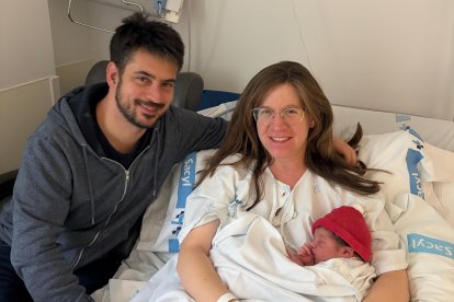 Alonso, el primer bebé de 2026, nació en el Hospital Santos Reyes de Aranda de Duero.