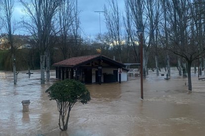 Desbordamiento del río Duero en Aranda de Duero