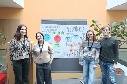 Imagen de las estudiantes que han participado en el encuentro.