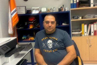 José Luis García es el jefe de la agrupación de Protección Civil Aranda