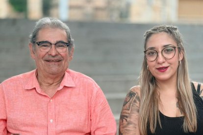 Albena con el alcalde de Pardilla