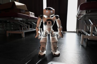 Mateo, el robot que mide la recuperación en terapias de mano, hombro y codo.