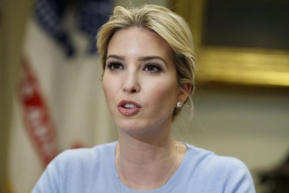 Ivanka Trump en una reunión celebrada en la Casa Blanca la pasada semana.-EVAN VUCCI