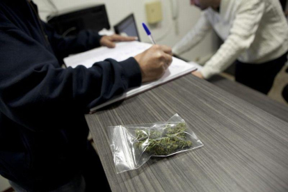Bolsa de cannabis para uso terapéutico.-FERRAN NADEU