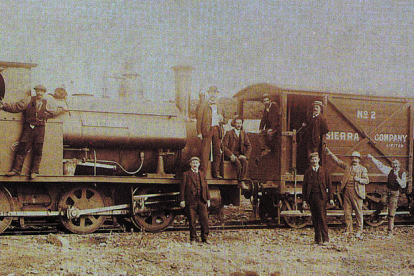 La locomotora que circuló por la Trinchera del Ferrocarril. GEE