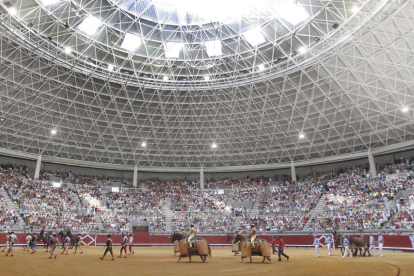 Imagen de un espectáculo taurino en el Coliseum de Burgos.-SANTI OTERO