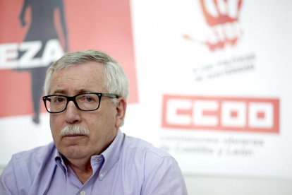 El secretario general de Comisiones Obreras, Ignacio Fernández Toxo, presenta en Salamanca la campaña confederal 'Contra la pobreza salarial y social'-ICAL
