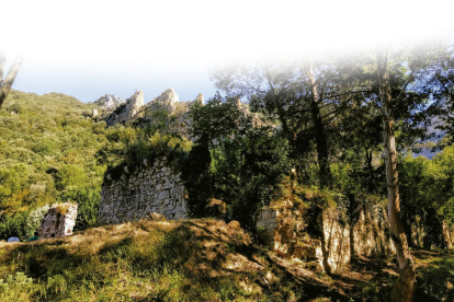 Restos del monasterio de San Juan de la Hoz, uno de los más antiguos del condado de Castilla. EGO RUDERICO