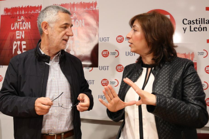 El secretario general de UGT en Castilla y León, Agustín Prieto, presenta los detalles del séptimo Congreso del sindicato, que se celebra el 1 y 2 de abril en Valladolid-ICAL