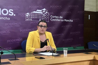 La secretaria de Organización de Podemos en Castilla-La Mancha, María Díaz.-EUROPA PRESS