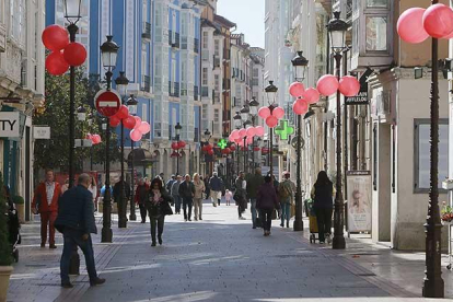 La calle Laín Calvo adornada para una edición anterior de BurgoStock. ECB