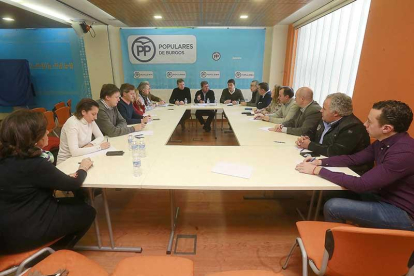 El comité de campaña del Partido Popular de Burgos, el tercero que se conforma en la región, se constituyó ayer.-RAÚL OCHOA