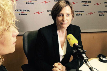 Carme Forcadell, entrevistada el 'El matí de Catalunya Ràdio'.-