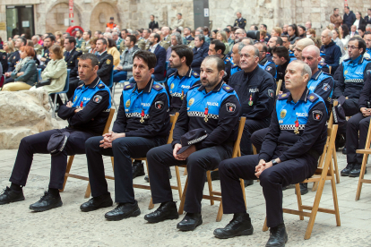 La Policía Local de Burgos rinde homenaje a su patrón, San Sebastián. TOMÁS ALONSO