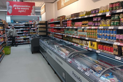 La estructura del supermercado apenas ha cambiado y las tareas de actualización se han centrado sobre todo en pintura y rotulación