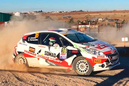 Efrén Llarena dejó patente su gran calidad en la tierra del Rally de Pozoblanco-ECB