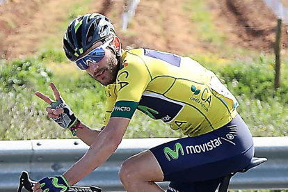 Carlos Barbero durante la disputa de la última etapa de la Vuelta al Alentejo.-MOVISTARTEAM.COM