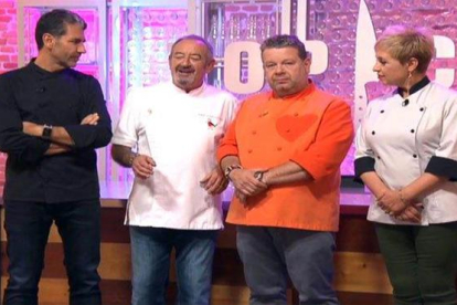 Karlos Arguiñano visitó el concurso 'Top Chef', de Antena 3 TV.-ATRESMEDIA