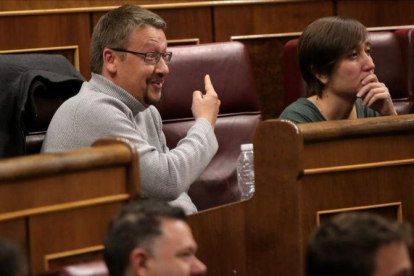 Xavier Domènech en el Congreso.-JOSE LUIS ROCA