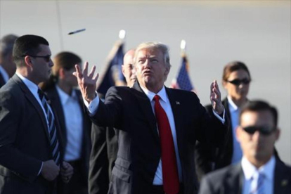 Donald Trump, en un acto en Palm Beach el pasado viernes.-AFP / JOE RAEDLE
