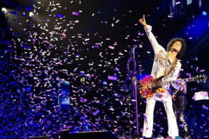 Actuación de Prince en Birmingham.-Foto: AP