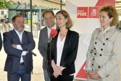 La secretaria de Empleo de la Comisión Ejecutiva Federal y portavoz de la Comisión de Empleo en la Cámara Baja, María Luz Rodríguez, presenta un un plan de choque para el empleo e inserción laboral en Segovia.-ICAL