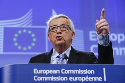El presidente de la Comisión Europea, Jean-Claude Juncker, este viernes 15 de enero.-EFE / OLIVIER HOSLET