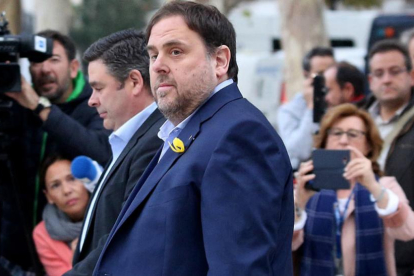 Oriol Junqueras, a su llegada a la Audiencia Nacional, el pasado 2 de noviembre.-/ JUAN MANUEL PRATS