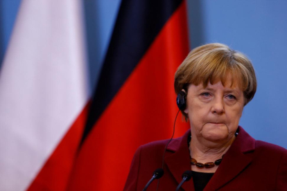 La canciller alemana, Angela Merkel.-KACPER PEMPEL