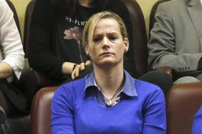 Zaida Cantera, en una sesión del Congreso, del pasado mes de marzo.-EFE