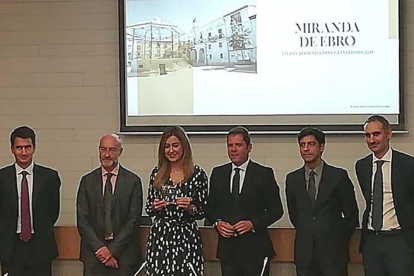 La alcaldesa de Miranda de Ebro participó en el evento en Madrid.-ECB