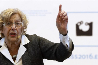 La alcaldesa de Madrid, Manuela Carmena.-JAVI ETXEZARRETA