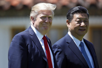 Trump y Xi Jinping.-AP / ALEX BRANDON