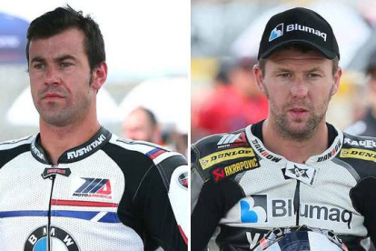Los pilotos Dani Rivas y Bernat Martínez, fallecidos este domingo en un accidente en Laguna Seca.-Foto: MOTOAMERICA