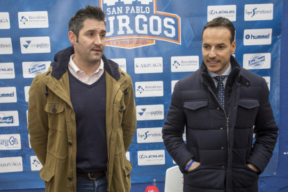 Albano Martínez y Félix Sancho, durante un acto.-SANTI OTERO