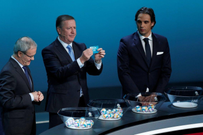 Momento en el que sale la bola de España-