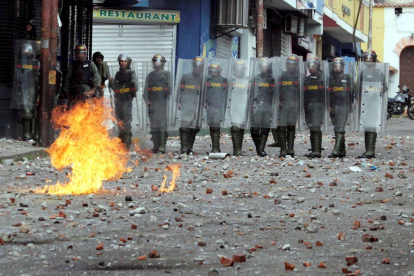 Incidentes en Venezuela, hace unas semanas.-REUTERS