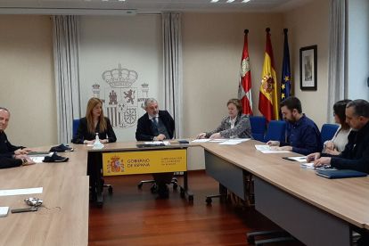 Imagen de la reunión de la mesa de seguimiento de Miranda de Ebro. ECB
