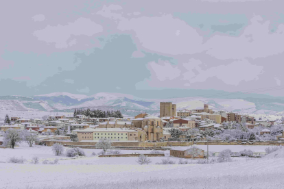 La nevada en Medina de Pomar. AYUNTAMIENTO DE MEDINA