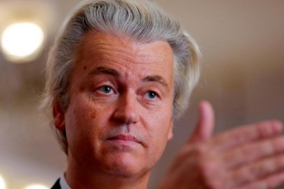 El ultra holandés Geert Wilders.-REUTERS / LASZLO BALOGH