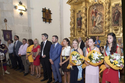Un momento de la celebración presidida por la alcaldesa (centro)-ICAL