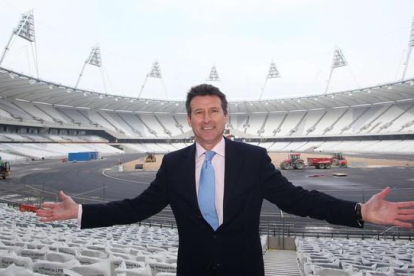 Sebastian Coe, en el estadio olímpico londinense, durante los Juegos del 2012, en cuya organización participó.-AFP / GEOFF CADDICH