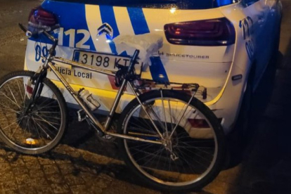 Bicicleta interceptada por la Policía Local de Burgos. POLICÍA LOCAL