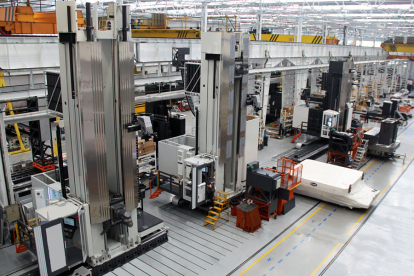 Zona de fabricación de la maquinaria en las instalaciones del Grupo Correa en el polígono de Gamonal Burgos Este. ECB